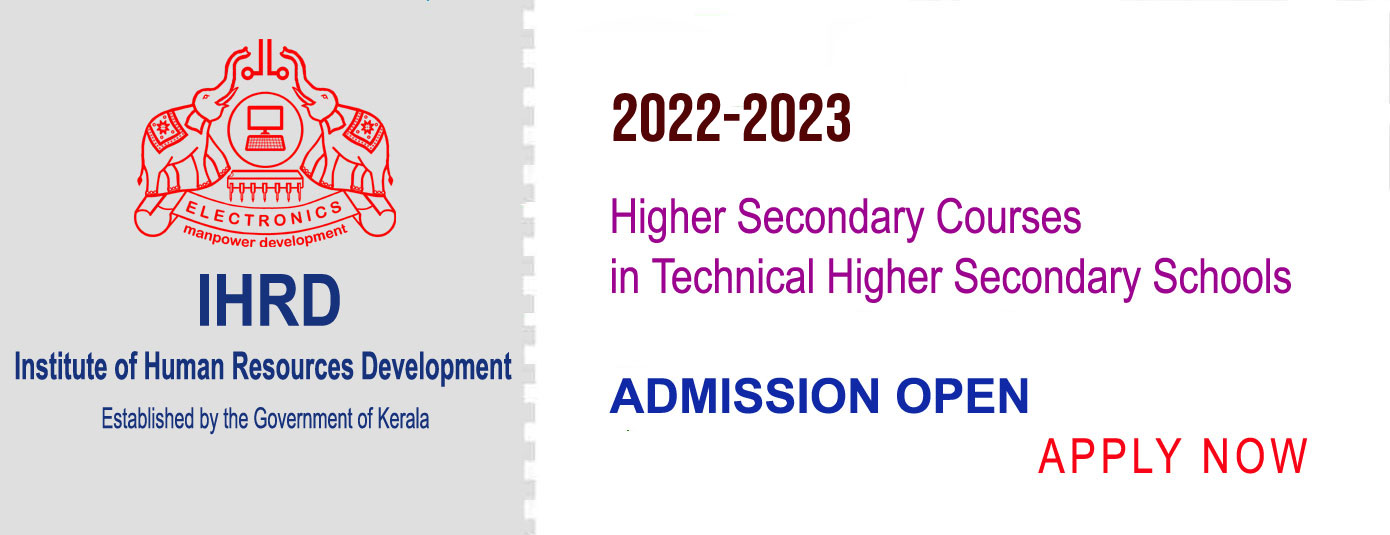 Admission to Higher Seconday Courses Under IHRD  2022-23